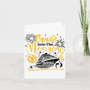 Cruising Into The New Year 2026 Happy New Year 202 Card
