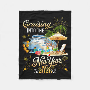 Cruising Into The New Year 2026 Happy New Year 202 Fleece Blanket