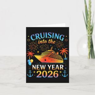 Cruising Into The New Year 2026 Happy New Year Fam Card