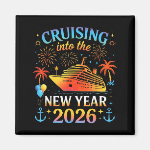 Cruising Into The New Year 2026 Happy New Year Fam Magnet