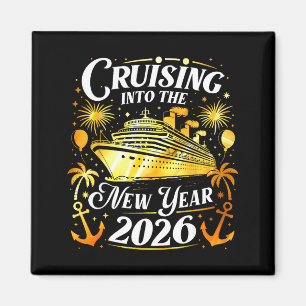 Cruising Into The New Year 2026 Happy New Year Fam Magnet