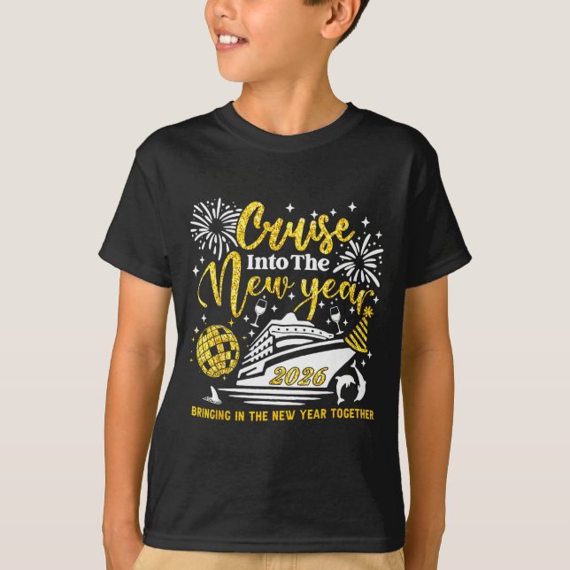 Cruising Into The New Year 2026 Happy New Year Vac T-Shirt (Front)
