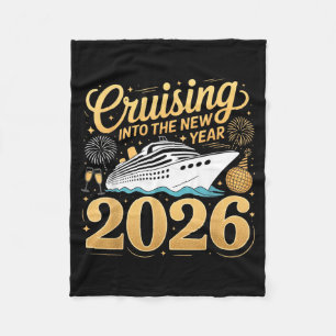 Cruising Into The New Year 2026 Matching Family Cr Fleece Blanket