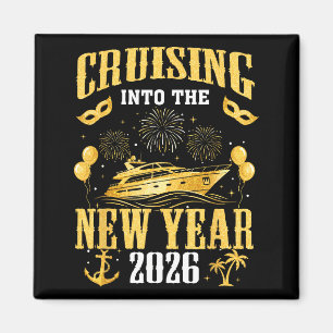 Cruising Into The New Year 2026 New Year Eve Famil Magnet