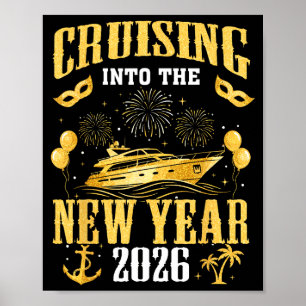 Cruising Into The New Year 2026 New Year Eve Famil Poster