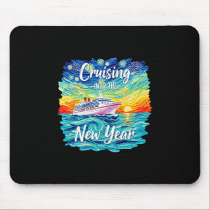 Cruising Into The New Year 2026 Vacation Party Fam Mouse Pad