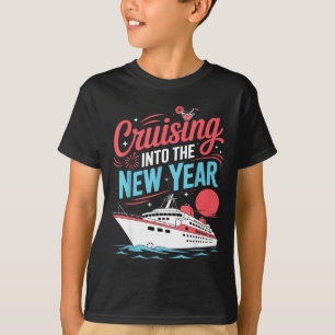 Cruising Into The New Year Trocal Holiday Travel V T-Shirt
