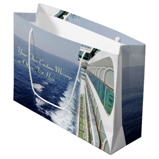 Cruising on Balcony Row Large Gift Bag (Front Angled)