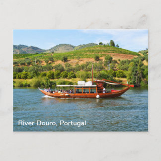 Cruising on the river Douro, Portugal Postcard