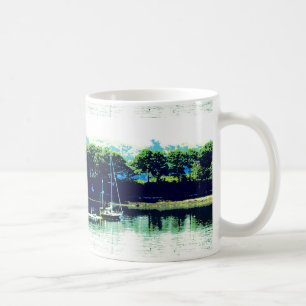 cruising sailboat coffee mug