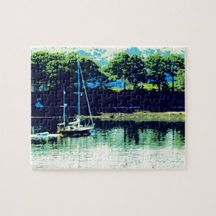 cruising sailboat jigsaw puzzle
