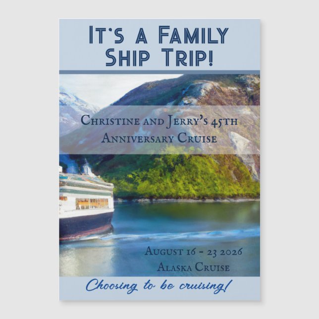Cruising Stateroom Door Magnet Northern Cruise (Front)