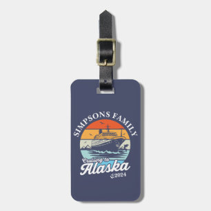 Cruising to Alaska Custom Family Matching Group  Luggage Tag