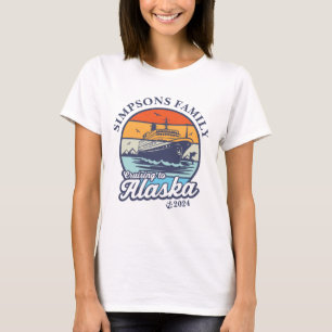 Cruising to Alaska Custom Family Matching Group  T-Shirt