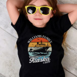 Cruising to Alaska Custom Family Matching Group  Toddler T-Shirt<br><div class="desc">Set sail with the "Cruising to Alaska Custom Family Matching" T-shirt,  personalised with your family name or group creating a lasting memory of your Alaskan escape. Perfect for commemorating cherished memories amidst Alaska's breathtaking landscapes.</div>