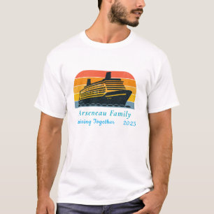 Cruising Together Family Vacation Personalise T-Shirt