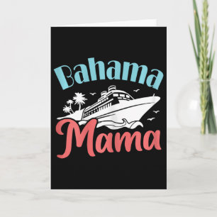 Cruising Vacation Mum Hamas Trip Hama Mama  Card