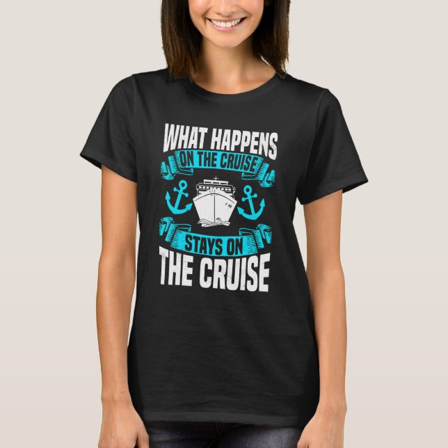 Cruising Vacation Tourist Cruise Ship Sailboat Pas T-Shirt (Front)