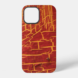 Crumbling old paint on a steel plate. abstract, ag iPhone 12 case