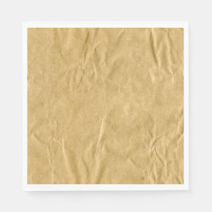 Crumpled Cardboard Texture Napkin