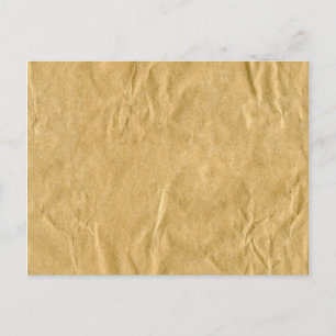 Crumpled Cardboard Texture Postcard