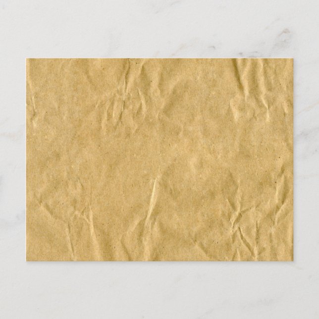 Crumpled Cardboard Texture Postcard (Front)