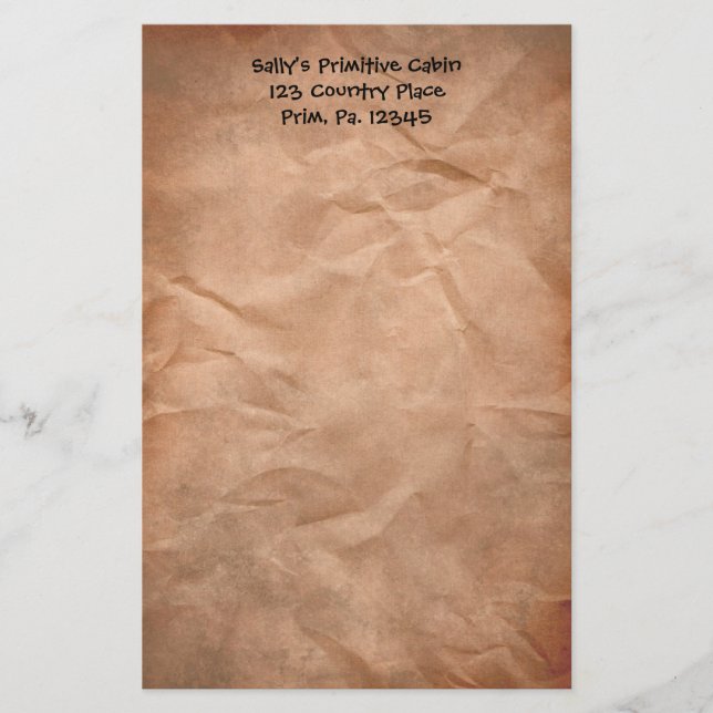 Crumpled Paper Stationery (Front)