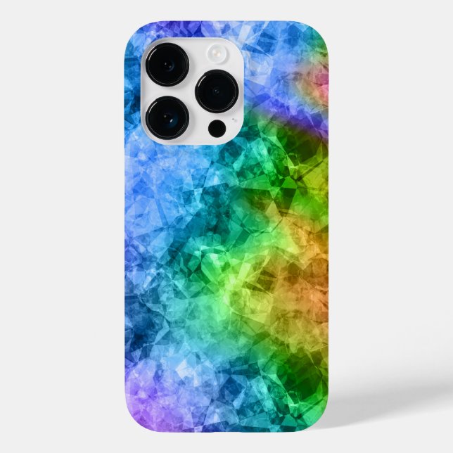 Crumpled Peacock Blue Texture Case-Mate iPhone Case (Back)