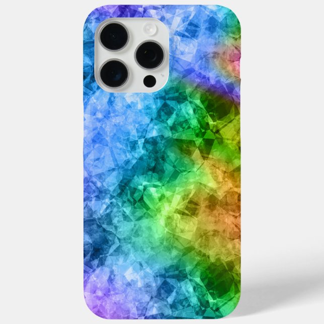 Crumpled Peacock Blue Texture Case-Mate iPhone Case (Back)