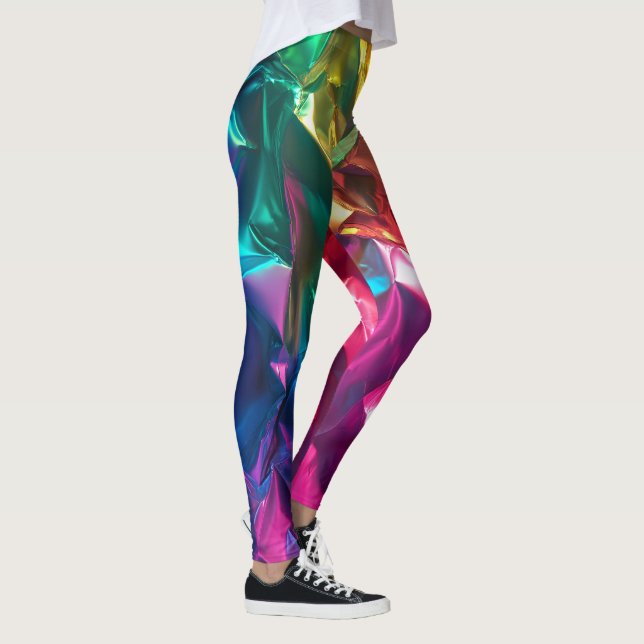 Crumpled Rainbow Leggings (Right)
