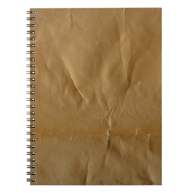 Crumpled red paper: grungy background. notebook (Front)