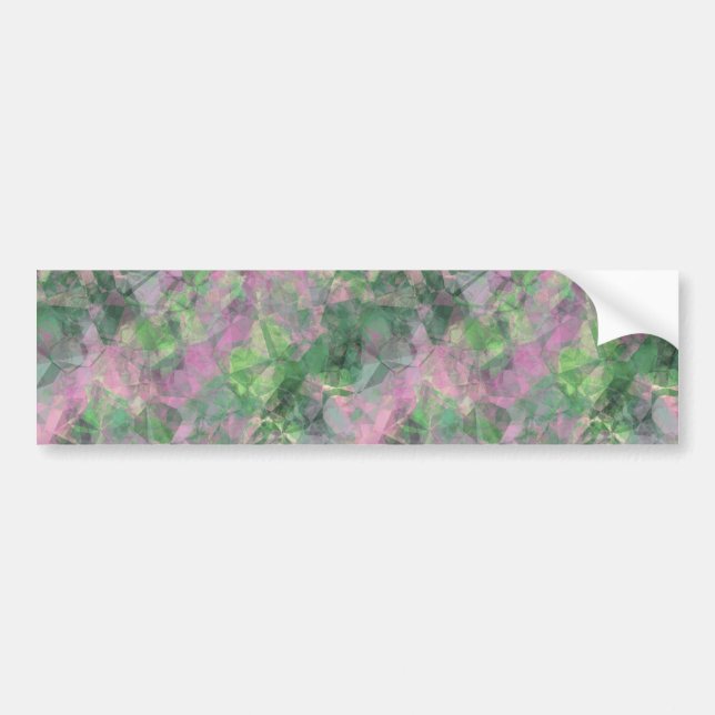 Crumpled Spring Green Texture Bumper Sticker (Front)