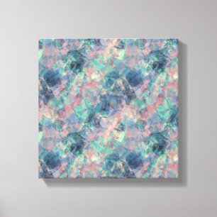 Crumpled Sunset Blue Texture Canvas Print