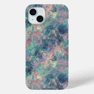 Crumpled Sunset Blue Texture iPhone 15 Mini Case