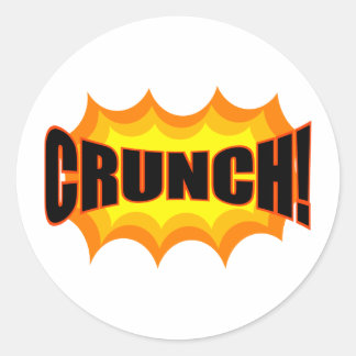 Crunch! Classic Round Sticker