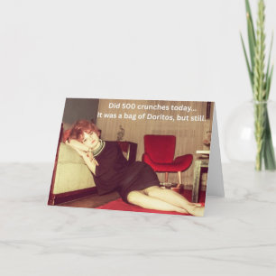 Crunches Note Card