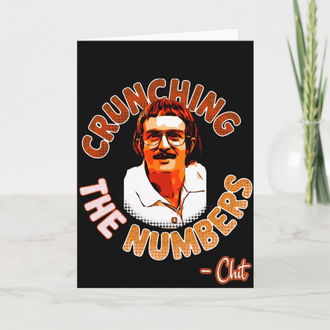 Crunching the numbers card (Front)