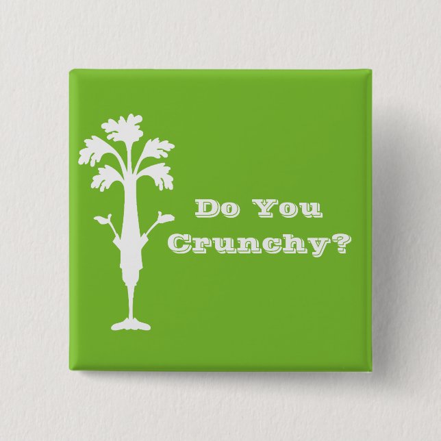 'Crunchy' 2" Square Button (Front)