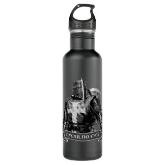 Crusader I Fear No Evil Knight Templar Warrior Of  710 Ml Water Bottle