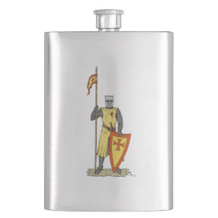 Crusader Knight Early 13th Century Hip Flask