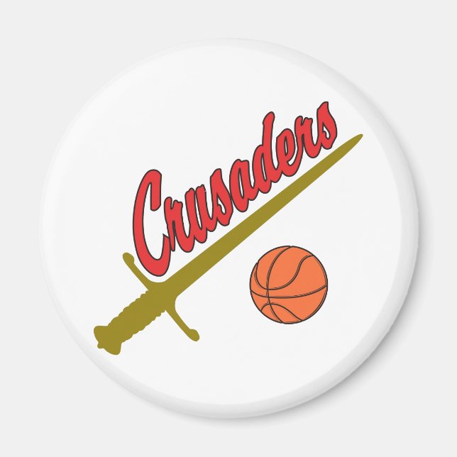 Crusaders Magnet, white Magnet (Front)