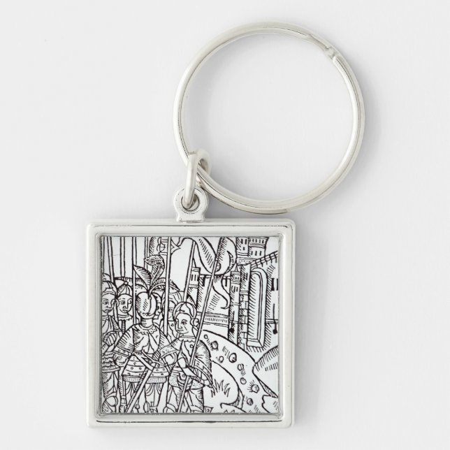Crusaders, printed by Wynkyn de Worde Key Ring (Front)