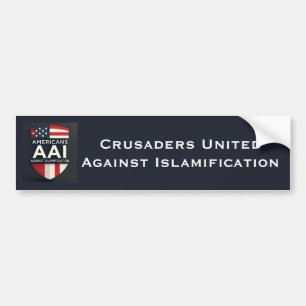 Crusaders United Against Islamification Bumper Sticker