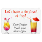 Cruse Door Stateroom Magnet Drinks Cocktails
