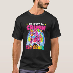Crush 1st Grade Dabbing Unicorn Back To School T-Shirt