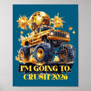 Crush 2026 Monster Truck New Year Party Countdown  Poster