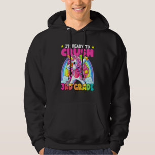 Crush 3rd Grade Dabbing Unicorn Back To School Gir Hoodie