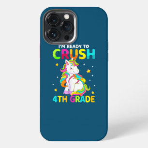 Crush 4th Grade Dabbing Unicorn Back To School iPhone 13 Pro Max Case