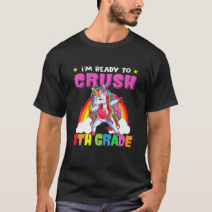 Crush 8Th Grade Unicorn Backpack Back To School Gi T-Shirt