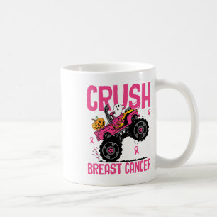 Crush Breast Cancer Awareness Monster Truck Hallow Coffee Mug